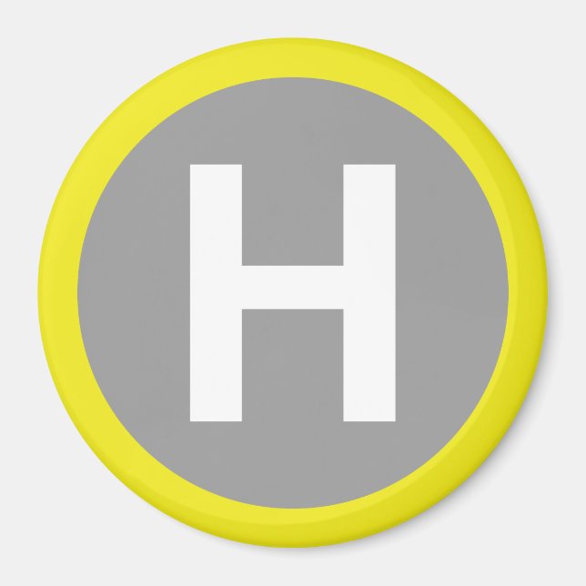 Helipad Sign Magnet (Vorne)