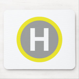 Helipad Sign Mousepad