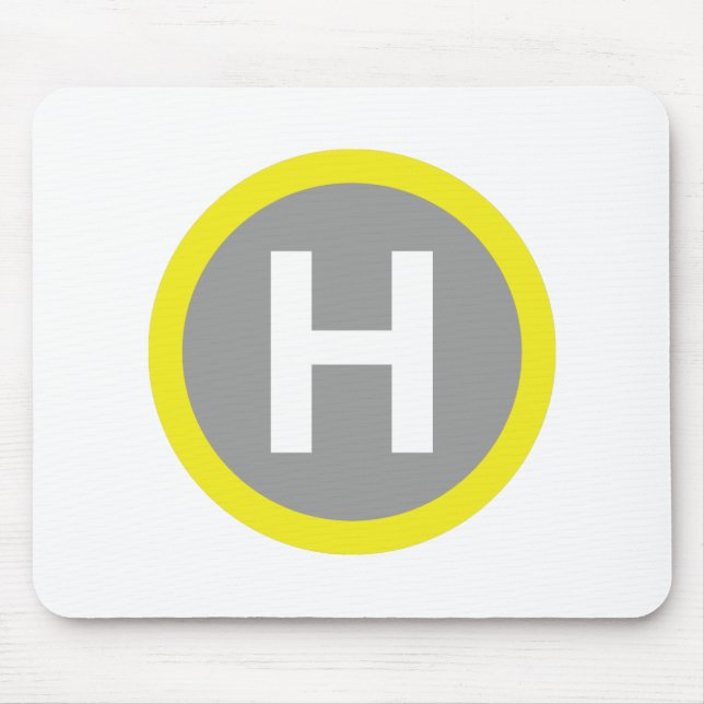 Helipad Sign Mousepad (Vorne)