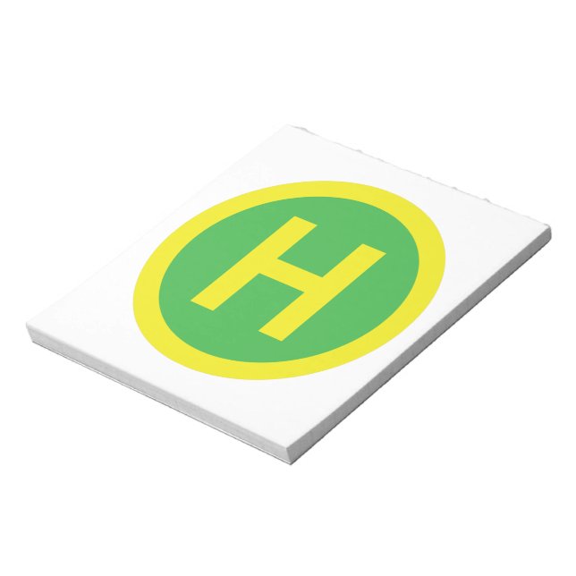 Helipad Sign Notizblock (Rotiert)