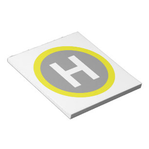 Helipad Sign Notizblock