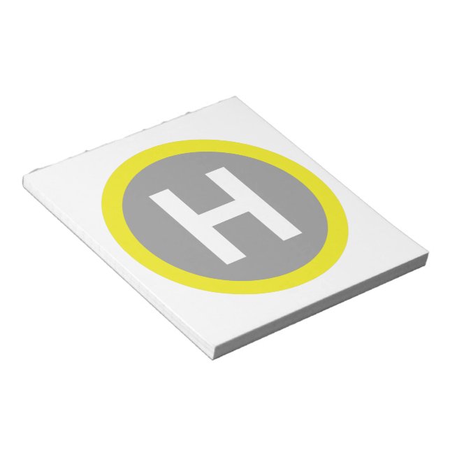 Helipad Sign Notizblock (angewinkelt)