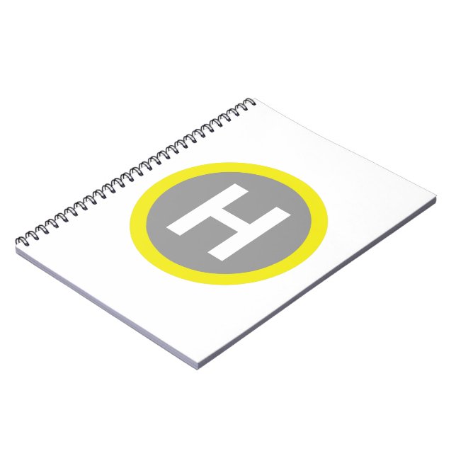 Helipad Sign Notizblock (Linke Seite)