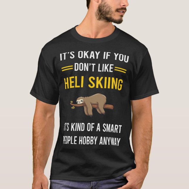 Heliskiing Heliski Heli-Skiing Heli Skiing T-Shirt (Vorderseite)