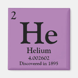 Helium Periodic Table Magnet