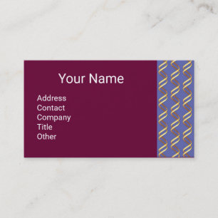 HELIX BIOTECH Geometrische Gold-Wirbel in blauem L Visitenkarte