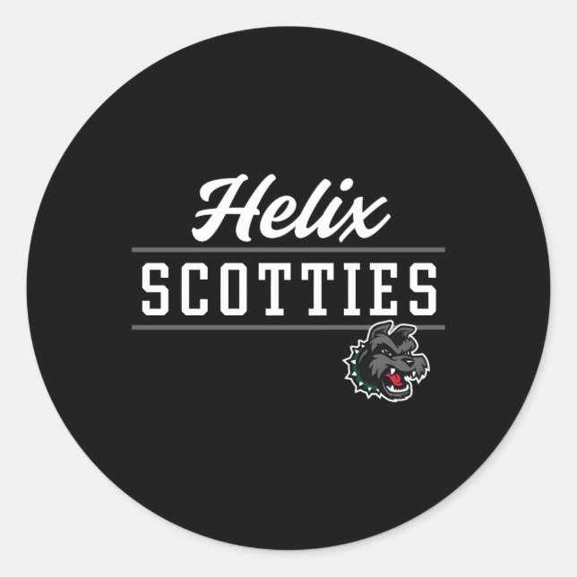 Helix High School Scotts C8 Runder Aufkleber (Vorderseite)