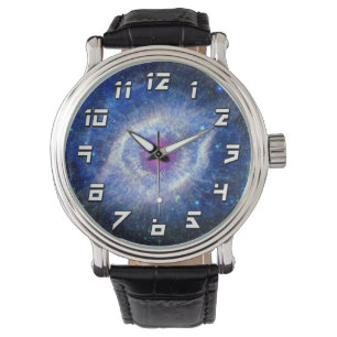 Helix-Nebel Ultraviolettes Auge Gottes Weltraumfot Armbanduhr