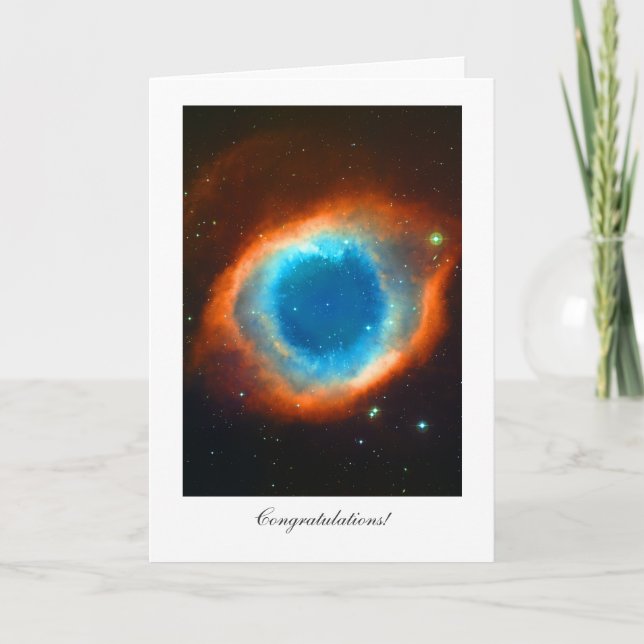 Helix Nebula - Allgemeine Glückwünsche Karte (Vorderseite)
