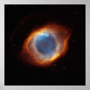 Helix Nebula "Auge Gottes" Hubble Teleskop Poster