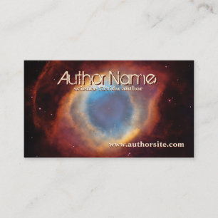 Helix Nebula Business Card Science Fiction Autor Visitenkarte