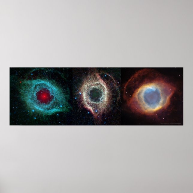 Helix Nebula Eyes 36x12 (36x12) Poster (Vorne)