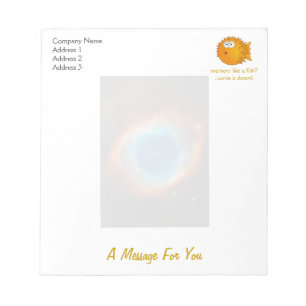 Helix Nebula, Galaxien und Sterne Notizblock