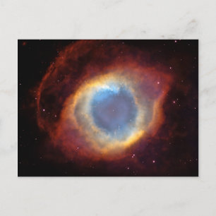 Helix Nebula Hubble Space Postkarte