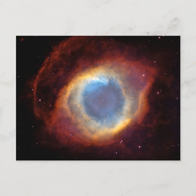 Helix Nebula Hubble Space Postkarte (Vorderseite)