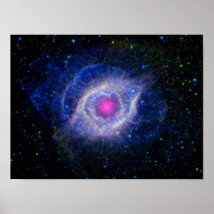 Helix Nebula NASA Lila Poster