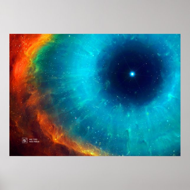 Helix Nebula, NGC 7293 - Poster (Vorne)