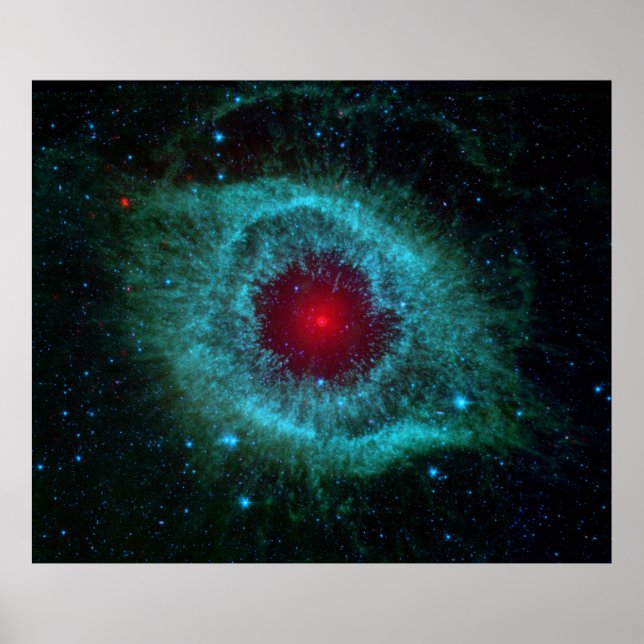 Helix Nebula oder NGC 7293, Planetennebel, ZGOA Poster (Vorne)