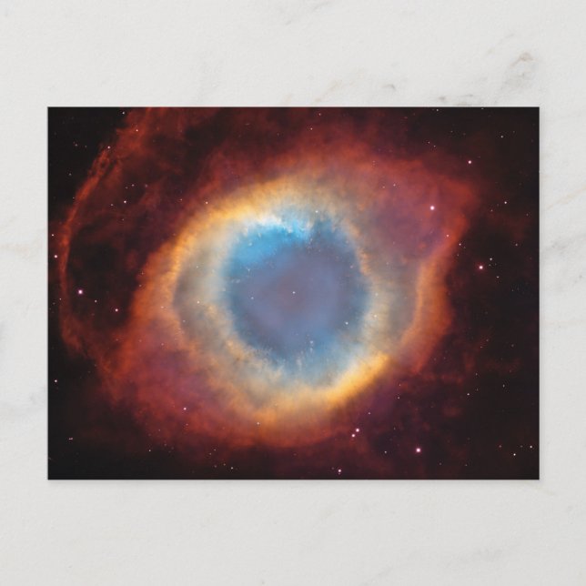 Helix Nebula Space Foto Postkarte (Vorderseite)