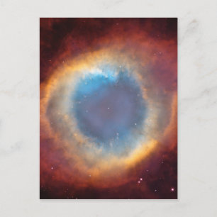 Helix Nebula von Hubble Postkarte