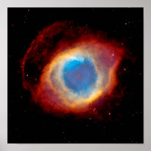 Helix Planetary Nebula NGC 7293 - Auge Gottes Poster