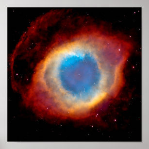 Helix Planetary Nebula NGC 7293 - Auge Gottes Poster