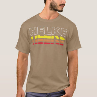 Helke Vorname Lustig Vintage Sonnenuntergang Helke T-Shirt