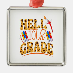 Hell 10. Klasse Lehrer Ornament Aus Metall