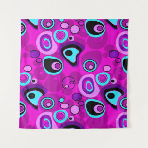 Hell, abstrakt, Magenta Wandteppich