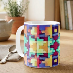 Hell Abstrakt Südwest Kaffeetasse