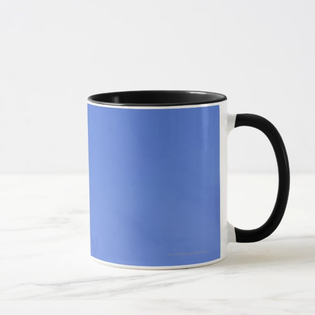 Hell beleuchteter Mond, Silhouette der Tasse (Rechts)