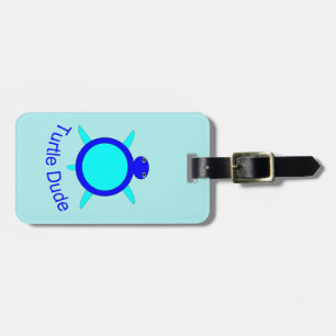 Hell Blue Turtle Typ Custom Luggage Tag Gepäckanhänger