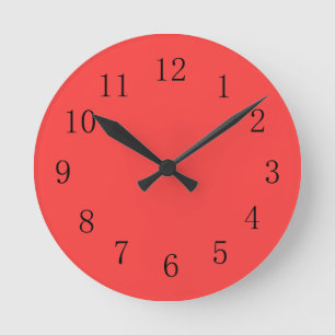 Hell Corner Red Kitchen Wall Clock Runde Wanduhr