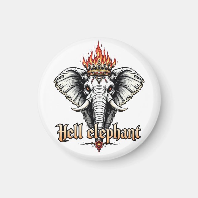 Hell Elephant Magnet (Vorne)