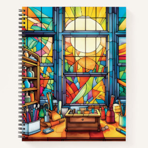 HELL FARBENE GLASSCHULE NOTIZBUCH