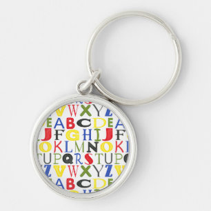 Hell farbige Buchstaben durch Megan Meagher Schlüsselanhänger