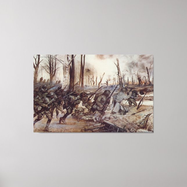 Hell Fighters from Harlem by H. Charles McBarron Leinwanddruck (Vorderseite)