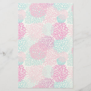 Hell-florales Muster 2 Briefpapier