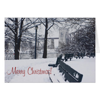 Hell Gate Bridge Frohe Weihnachtskarte
