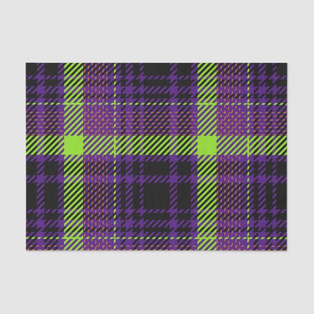 HELL GEARBEITETE HALLOWEWEER KARIERTER PATTER SEIDENPAPIER (Vorderseite)