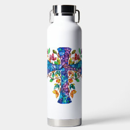 HELL gefARBEITETES GLAS SIEHT DURCH Trinkflasche