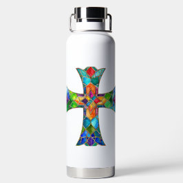 HELL gefARBEITETES GLAS SIEHT DURCH Trinkflasche