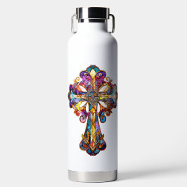 HELL gefARBEITETES GLAS SIEHT DURCH Trinkflasche