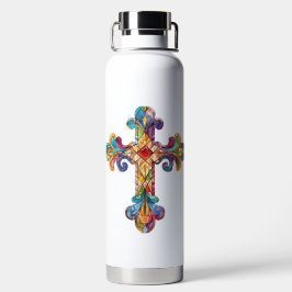 HELL gefARBEITETES GLAS SIEHT DURCH Trinkflasche