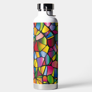 HELL gefärbte GLASPATTER Trinkflasche