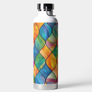 HELL gefärbte GLASPATTER Trinkflasche