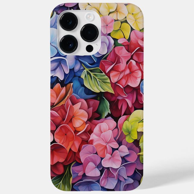 HELL gefärbte WASSERFARBENHYDRANGEE BLUME Case-Mate iPhone Hülle (Rückseite)