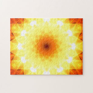 Hell Golden Sunsets Mandala Puzzle