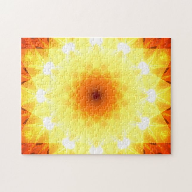 Hell Golden Sunsets Mandala Puzzle (Horizontal)
