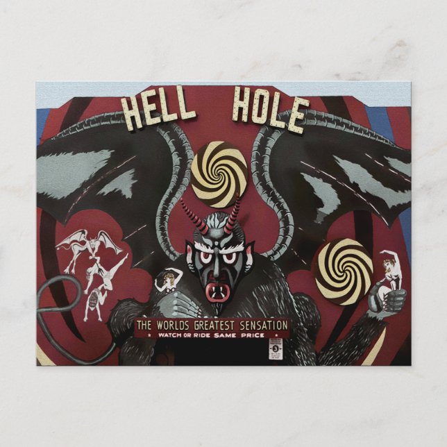 Hell Hole Wildwood NJ Postkarte (Vorderseite)